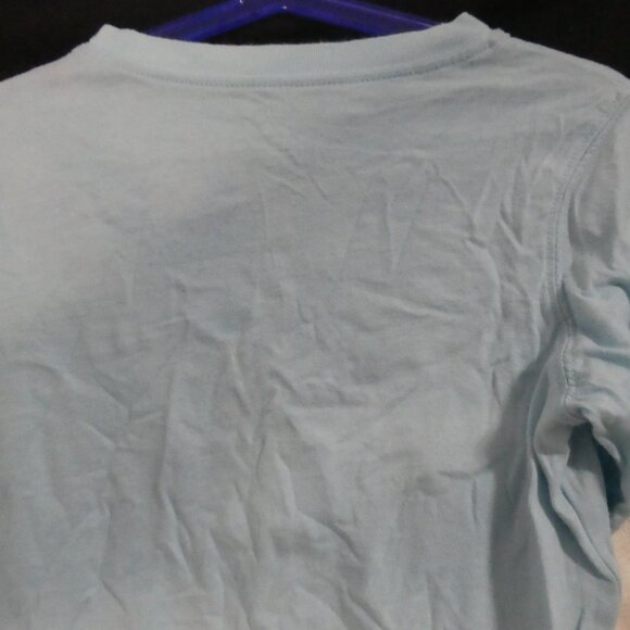 CARTER'S | size 5 | Light Blue Monkey Shirt With Contrasting White Sleeves | EUC - Picture 10 of 16